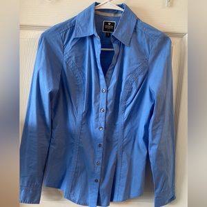 Express womens xs fitted button up.